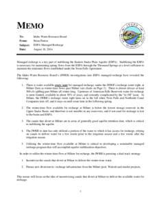 Meeting Materials | August 20, 2014 | Idaho Water Resources Board | Idaho Department of Water Resources