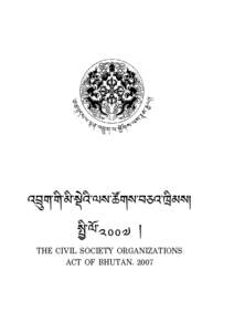 Civil Society Organizations Act of Bhutan 2007_English version_