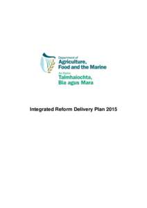 Integrated Reform Delivery Plan 2015  Background The agri-food industry employs some 170,000 people and has an annual turnover of over €26 billion, including a rapidly expanding export industry. Food and beverage