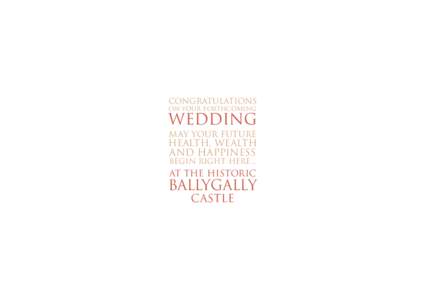 Wedding / Geography of Ireland / County Antrim / Counties of Northern Ireland / Ballygalley / Ballygally Castle / Larne