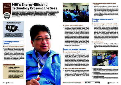 Interview with an Innovator MHI s Energy-Efficient Technology Crossing the Seas