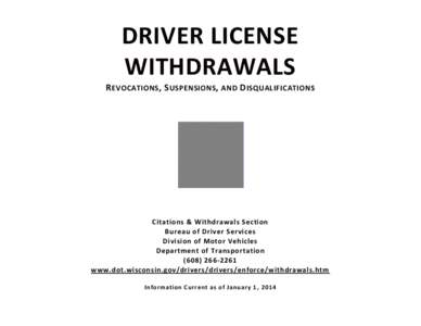 Driver License Withdrawals