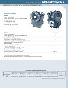 Twin Disc Marine Transmission  MG-5506 Series Maximum 1489 kWhp) @ 1800 RPM [intermediate duty]