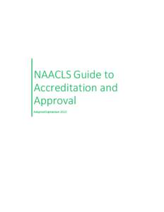 NAACLS Standards for Accredited and Approved Programs