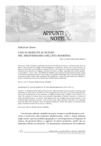 Bono 1 (app)_8:49 Pagina 151  Casi di mobilità di schiavi nel Mediterraneo dell’età moderna 151