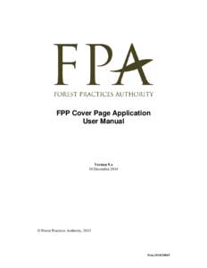 Microsoft Word - FPP Cover Page Application User Manual