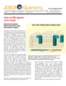 JCSDA  Quarterly No. 20, September 2007