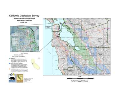 California Geological Survey Seismic Hazard Zonation of Northern California Bolinas