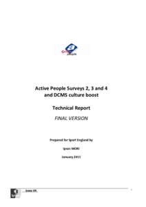 Active People Surveys 2, 3 and 4