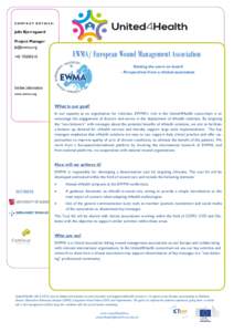 Telehealth / European Wound Management Association / Traumatology / EHealth / Wound / Chronic obstructive pulmonary disease / Health / Medicine / Health informatics