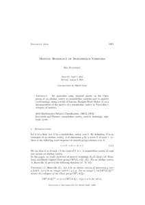 1061  Documenta Math. Motivic Homology of Semiabelian Varieties Rin Sugiyama