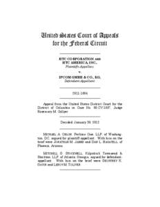 United States Court of Appeals for the Federal Circuit __________________________ HTC CORPORATION AND HTC AMERICA, INC., Plaintiffs-Appellees,