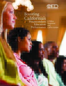 Boosting  California’s A Policy Postsecondary Education Performance