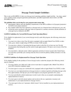 Drayage Truck Sample Guidelines (April 2014)