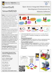 SmartSoft SmartMDSD Open Source Integrated Model-Driven Development Environment for Robotics Software