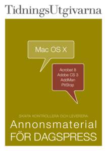 Mac OS X Acrobat 8 Adobe CS 3 AddMan PitStop