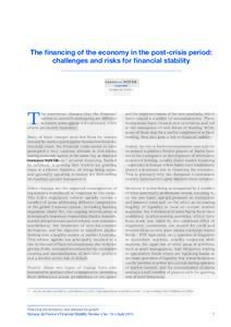 The financing of the economy in the post‑crisis period: challenges and risks for financial stability