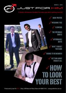 ISSUEA handy information booklet for every guy who’s getting married MAN PHOTOS WEDDING TIES