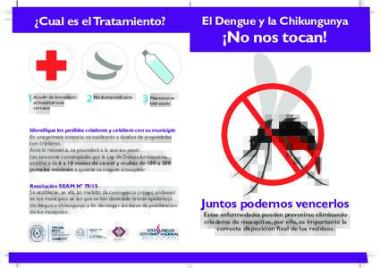 ¿Cual es el Tratamiento?  El Dengue y la Chikungunya ¡No nos tocan!