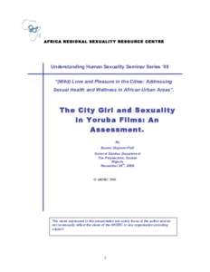 The City Girl and Sexuality in Yoruba Films: An Assessment