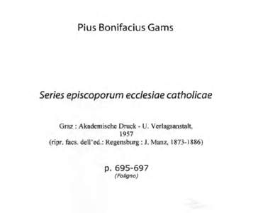 Pius Bonifacius Gams