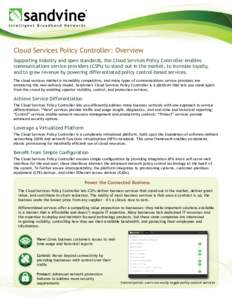 Computing / Cloud infrastructure / Cloud computing / Sandvine / Provisioning / OpenStack / Network function virtualization / Voice over IP / HP Cloud