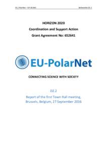 EU_PolarNet – GADeliverable D2.2 HORIZON 2020 Coordination and Support Action