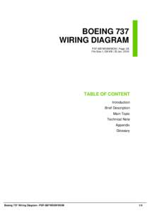 BOEING 737 WIRING DIAGRAM PDF-6B7WD6WWOM | Page: 28 File Size 1,136 KB | 25 Jan, 2016  TABLE OF CONTENT
