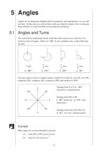 5 Angles  MEP Y7 Practice Book A Angles are an important building block in geometry and trigonometry as you will see later. In this unit you will see how turns are related to angles, how to measure