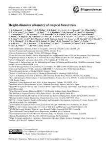 Forestry / Biology / Trees / Habitats / Forest management / Ecosystems / Forest / Allometry / Diameter at breast height / Tropical and subtropical dry broadleaf forests / Tree height measurement / Windthrow