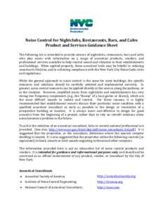 Microsoft Word - Noise Control for NightclubsBarsRestaurants12-14-11Final.doc