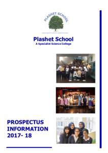 Plashet School A Specialist Science College PROSPECTUS INFORMATION