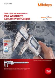 Catalog No. E12033  Digital Caliper with waterproof scale IP67 ABSOLUTE Coolant Proof Caliper