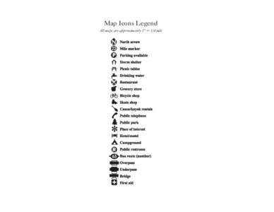 Map Icons Legend All maps are approximately 1” = 1/4 mile North arrow 23 P