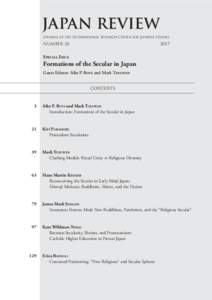 JAPAN REVIEW Journal of the International Research Center for Japanese Studies NUMBER