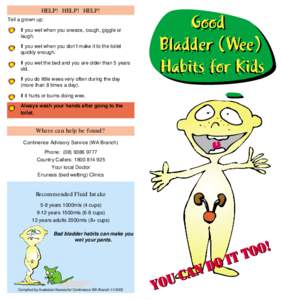Good Bladder (Wee) Habits for Kids - Health A Z - Women's and Children's Health Service Western Australia