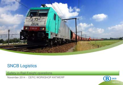 DRAFT – Version of 18 June  SNCB Logistics Safety in Rail Freight operations NovemberCEFIC WORKSHOP ANTWERP