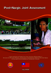 Post-Nargis Joint Assessment  i FOREWORD On 2 and 3 May 2008, Cyclone Nargis struck the coast of Myanmar and moved inland across