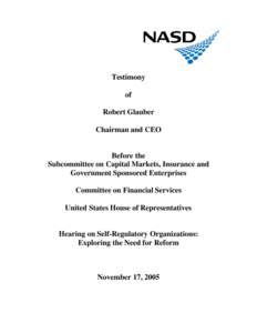 Microsoft Word - NASD SRO Testimony.doc