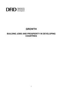 Economic growth: the impact on poverty reduction, inequality, human development and jobs