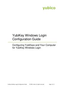 Computer access control / YubiKey / Login / User Account Control