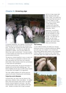 40  Compassion in World Farming - ciwf.org Chapter 8. Growing pigs with 4% of pigs reared with