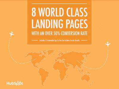 8 LANDING PAGES CONVERTING AT MORE THAN 50%! By Jon Mehlman Jon is a Senior Inbound Marketing Consultant at HubSpot. He helps customers of all shapes and sizes generate more visits, leads, and customers by focusing on a
