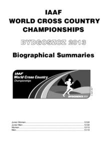 IAAF WORLD CROSS COUNTRY CHAMPIONSHIPS Biographical Summaries