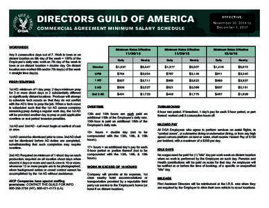 Entertainment / Film crew / Assistant director / Directors Guild of America