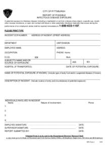 Infectious Disease Exposure form-ALL but Police