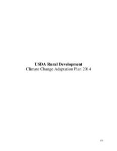 USDA Rural Development Climate Change Adaptation Plan  Rural Development