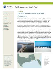 Microsoft Word - AL_Dauphin Island Assessment_GEBF Project One-pager_final