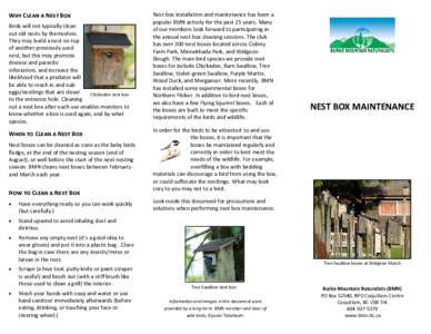 Bird Nest Box Maintenance Guidetri-fold brochure].pub