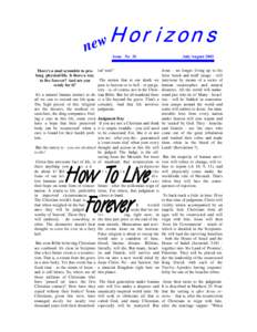 1  Horizons w ne Issue No 34